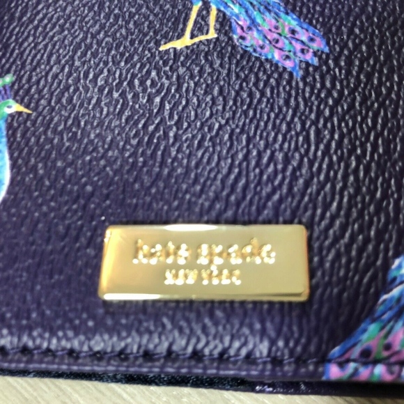 Kate Spade Peacock Party Passport Holder Cover - Picture 7 of 7